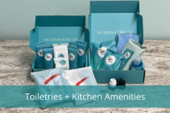 Perdido Skye Condos Toiletries + Kitchen Amenities